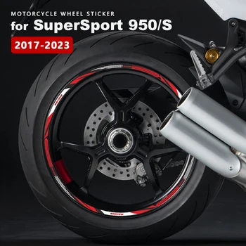 אופנוע גלגל מדבקות עמיד למים עבור דוקאטי Streetfighter V4 אביזרים SuperSport 950 S Streetfighter V2 V4S 848 רים רישוי.