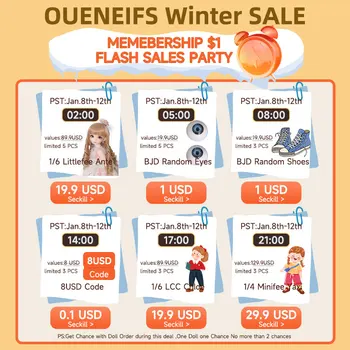ShugaFairy 2024 מכירת החורף Memembership $1 פלאש מכירות מסיבת בינואר.- 8 בינואר.12