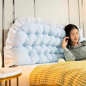 כרית ראש המיטה ריפוד רך תיק גדול בחזרה לכרית נשלף רחיץ טאטאמי מיטה זוגית המותניים תמיכה המיטה כרית