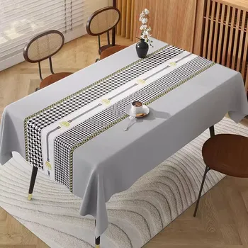 5010 חדש בסגנון סיני משק הבית עמיד למים שמן הוכחה PVC מפת שולחן מפת שולחן מפת שולחן רקומה בד שולחן שולחן