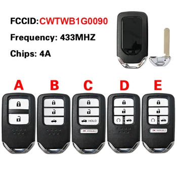 CN003162 2/3/4/5 כפתור 433MHZ 4א צ ' יפ הונדה אקורד 2018-2021 כרטיס חכם מרחוק מפתח PN : 72147-TVA-A11-FCC ID : CWTWB1G0090