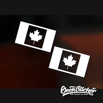 15*9cm הדגל של קנדה הרכב מדבקה על משאיות שטח טסלה מודל 3 הונדה סיוויק מאזדה 3 ויניל עמיד למים רכב מדבקה בשחור לבן
