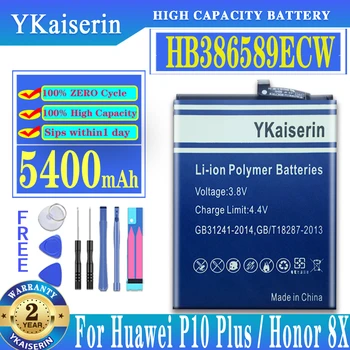 HB386589ECW סוללה 5400mAh עבור Huawei P10 בנוסף P10Plus/כבוד 8X/כבוד נוף 10 V10/כבוד נוף 10 Lite 10Lite