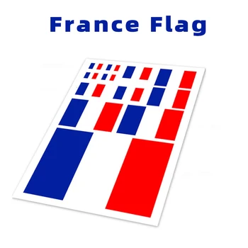צרפת דגל המדינה מותאם אישית מדבקה למכונית דלת צד חלון עיצוב מדבקות ויניל מדבקות סגנון הכיסוי ריבוע המעגל אוטומטי ארה 