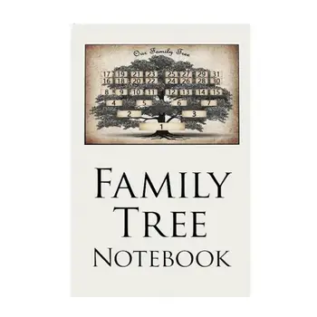 עץ המשפחה המחברת היסטוריה ארגונית היוחסין היומן עם אב קדמון בעץ המשפחה הדפסה מתנה משמעותית על שימור
