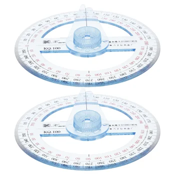 2 יח ' - ספר+ציוד 360 מעלות מד מעגל עגול Schhol Suplies Goniasmometer Schoolsupplies