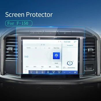הרכב מדבקות מגן מסך עבור פורד F-150 2023 נווט תצוגת מזג זכוכית סרט מגן אביזרי רכב עבור כלי רכב