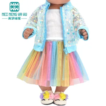 בובת בגדים 17inch צעצוע התינוק נולד בובה אביזרים האמריקנית בובת אופנה מעילים, camisoles, חצאיות קצרות