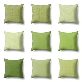 עלים ירוקים יצירתי כרית כיסוי לכריות הספה כיסוי, סלון משענת הגב כרית כיסוי פוליאסטר כרית כיסוי