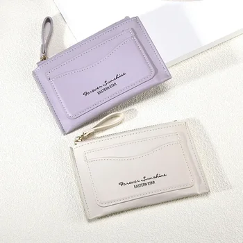 חדש לנשים הארנק של הבחורה כרטיס תיק קצר דק פשוטה רב-כרטיס Multi-צבע מטבע ארנק ארנק מצמד ארנק