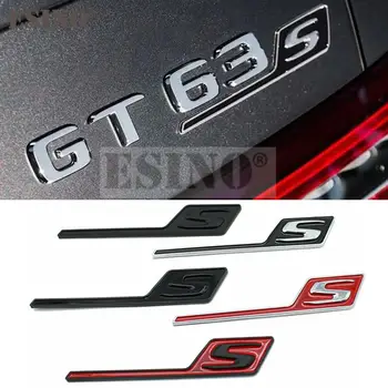 סגנון רכב S 3D מתכת סגסוגת אבץ המכונית תג גוף פנדר דבק סמל מרצדס בנץ AMG GTS GT43S GT63S A45S