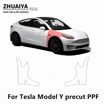 2020-2024 עבור טסלה מודל Y מלאה פנדר PPF צבע סרט הגנת 8mil הרכב הגוף סרט