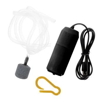 USB מיני מדחס קטן אקווריום אוויר פלסטיק לערבב את האקווריום משאבת משק בית נייד Bubbler חיצונית דייג אספקת