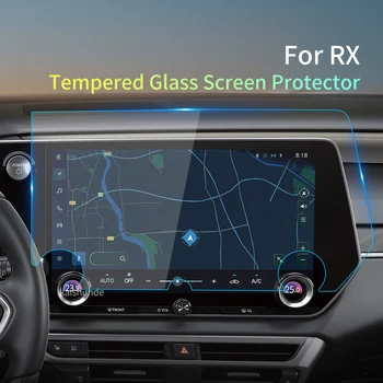 Carplay הרכב מדבקות מגן מסך עבור לקסוס RX 2023 מזג זכוכית סרט מגן ניווט רכב הפנים אביזר