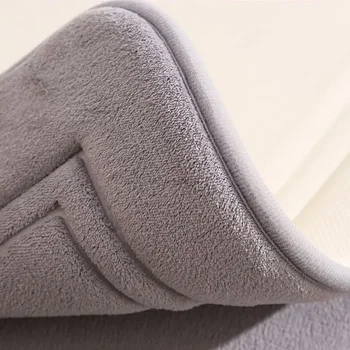 רטיבות-הוכחה לעבות קצף מחצלת מרוצף שטיח לחדר החלקה משטח סופג זיכרון מקלחת רך רגל מובלט אמבטיה
