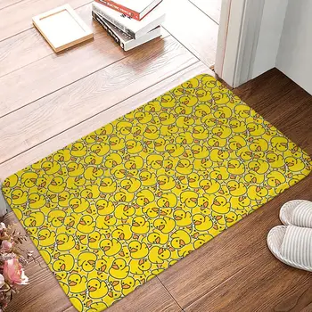 ברווז גומי לאמבטיה-צעצוע צהוב חמוד האמבטיה שטיח קלאסי שטיחון למטבח שטיח חיצוני השטיח קישוט הבית