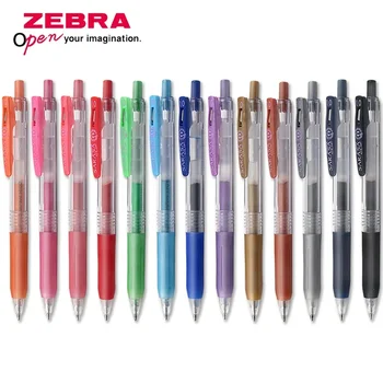 1Pcs יפן זברה SARASA לחיצה ג 'ל עט JJE15 מתכת 9 צבע סדרה 1.0 מ