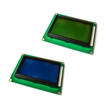 128*64 נקודות LCD מודול 5V צהוב-ירוק/כחול מסך 12864 LCD עם תאורה אחורית ST7920 מקבילית