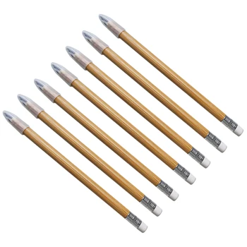 7pcs Inkless עיפרון נייד לשימוש חוזר ציוד לבית הספר ילדים מבוגרים במשרד הביתי תלמידים עץ מתנה נצחית עם המחק הראש