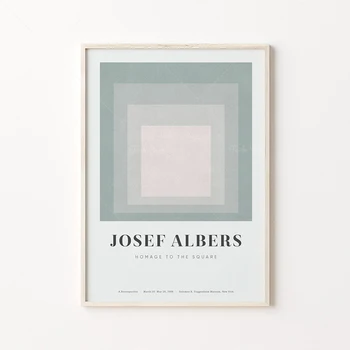 ג 'וזף אלברס פוסטר, ג' וזף אלברס אמנות הדפס, אלברס תערוכת כרזות, מינימליסטי אמנות הדפס