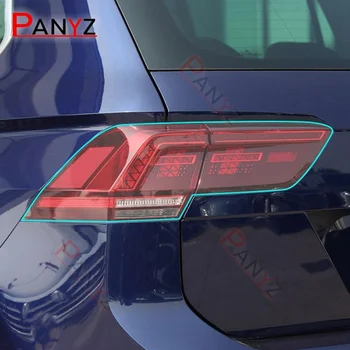 עבור פולקסווגן פולקסווגן Tiguan 5N MK2 2017-הווה מכוניות גוון מעושן שחור סרט מגן TPU מדבקות
