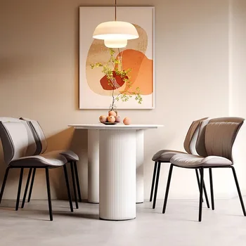 עיצוב איטלקי כסאות אוכל יוקרה מודרנית אופנה נורדית כסאות אוכל סלון בד Hotel Silla Comedor ריהוט הבית