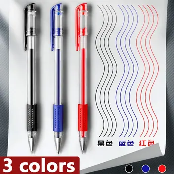 2PCS נייטרלי עט+10PCS מילוי סט שחור כחול אדום צבע דיו 0.5 מ 