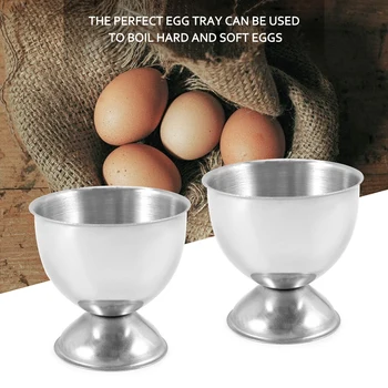 כוסות ביצים סט נירוסטה ביצים קשות ביצים רכות מגש מחזיקי כלי מטבח