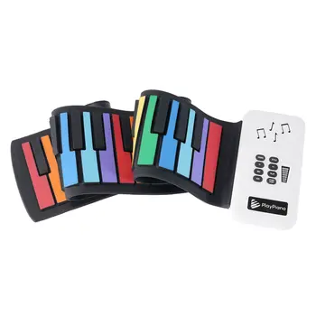רול פסנתר 49 מפתח דיגיטלי המקשים W/ דובר צעצוע חינוכי מתנה